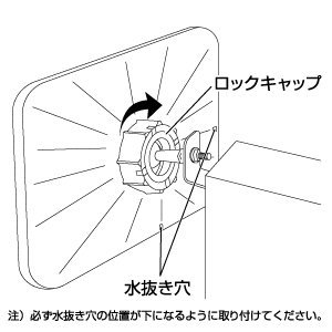 ミラーを取り付ける2