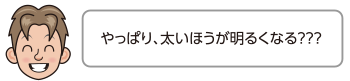 やっぱり、太いほうが明るくなる？？？