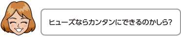 ヒューズならカンタンにできるのかしら？