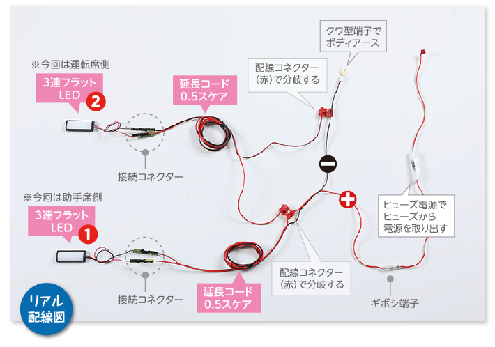 ＡＣＣ連動フットライトリアル配線図