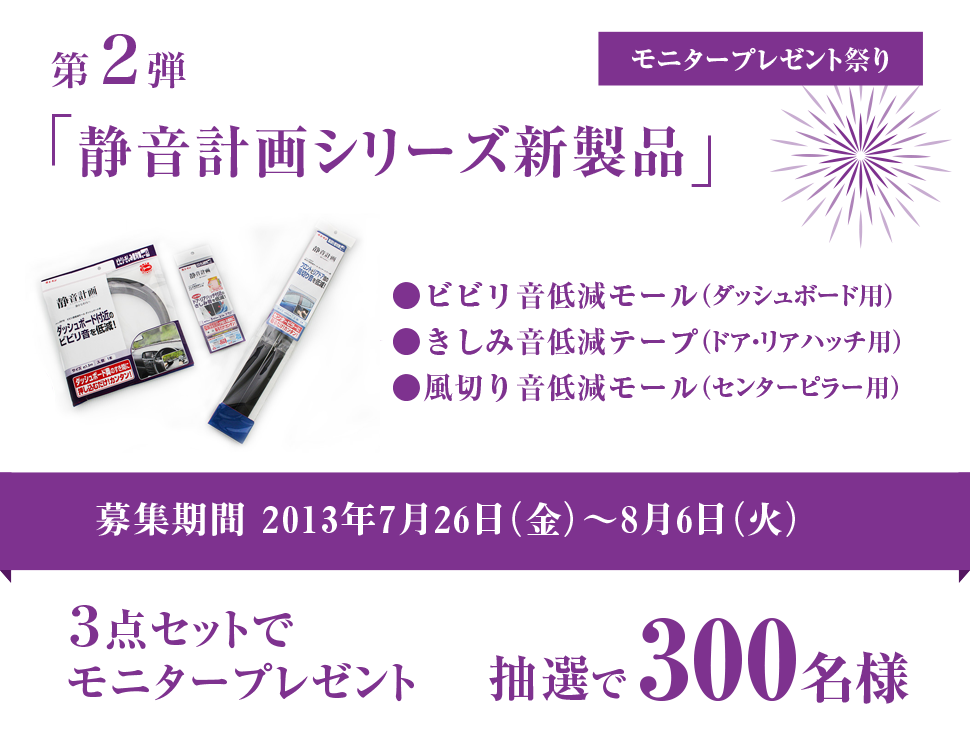 モニターキャンペーン 第2弾