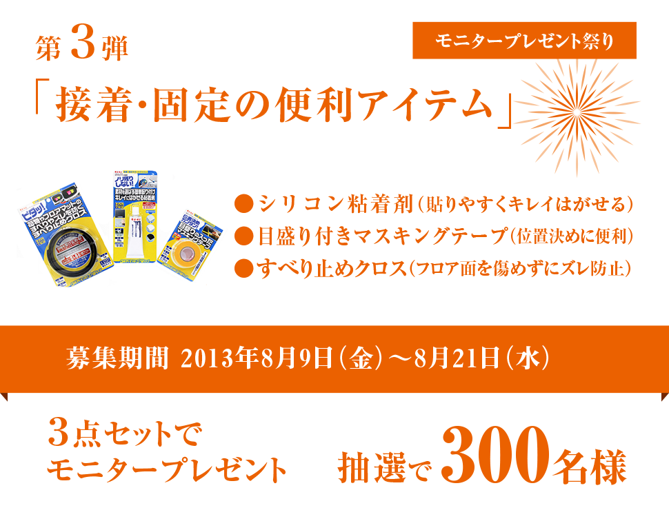 モニターキャンペーン 第3弾