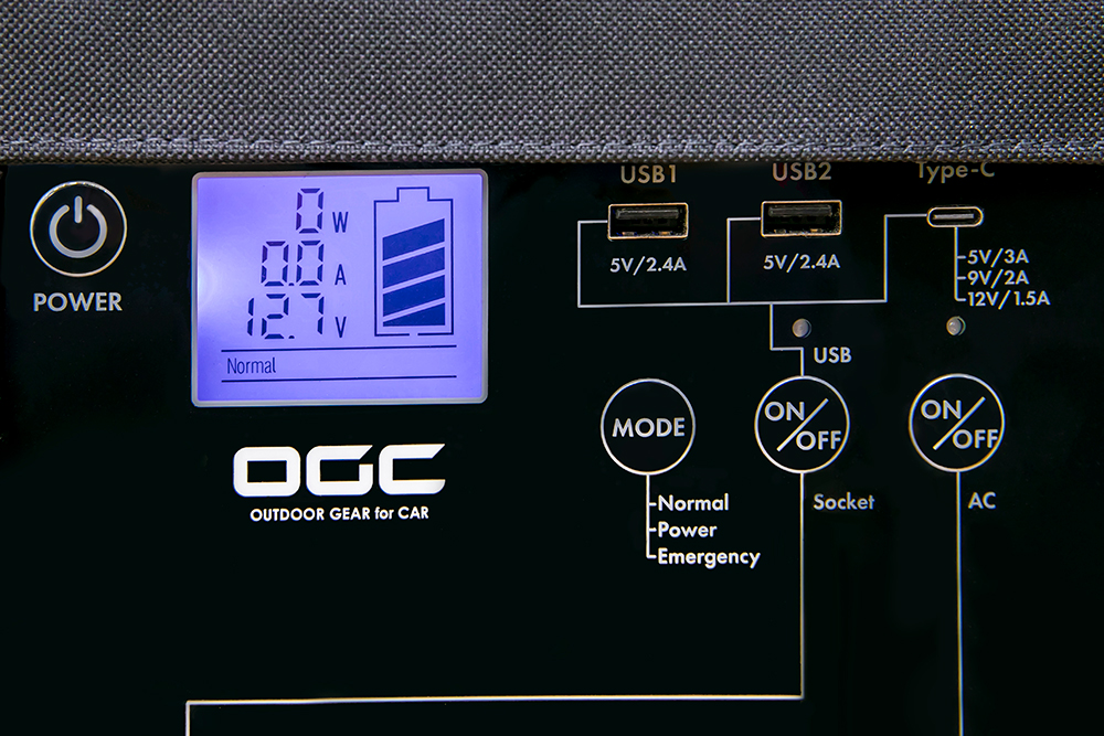 OGCコントロールボックス液晶画面