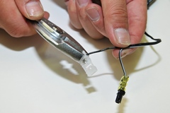 LEDの電源線準備(マイナス線)