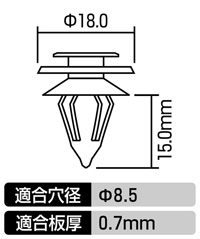 ドアトリムクリップ(ホンダ車用)