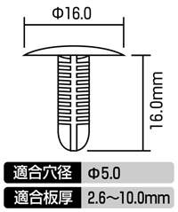 ブラッシュクリップ(トヨタ・ホンダ車用)
