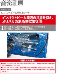 インパクトビーム用制振シート