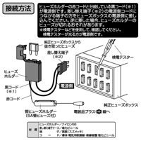 フリータイプヒューズ電源(ミニ平型)