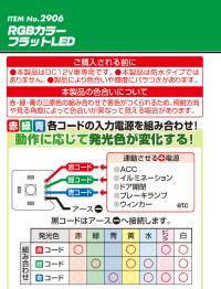 RGBカラーフラットLED