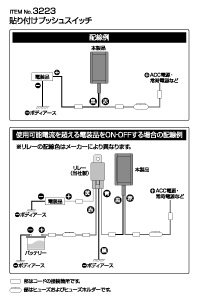 貼り付けプッシュスイッチ